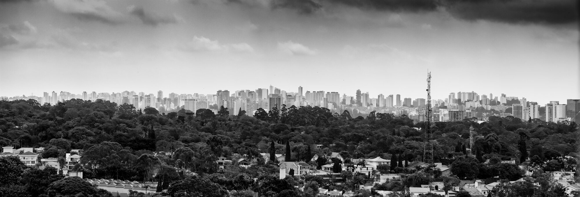 The São Paulo skyline stretching to the horizon
